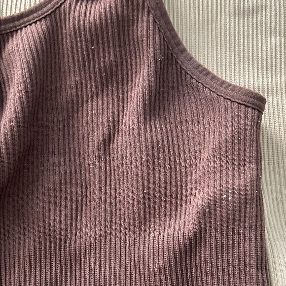 Women's Ribbed Tank Top Set - Pink, Brown, and Tan - Picture 4 of 11